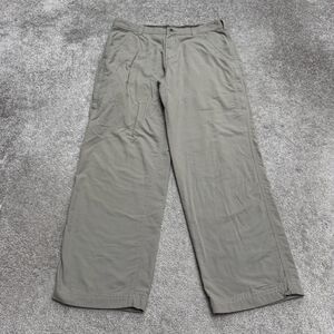 REI Co-Op Hiking Outdoor Cargo Pants Mens 34x32 Gray Nylon Straight Leg Trail